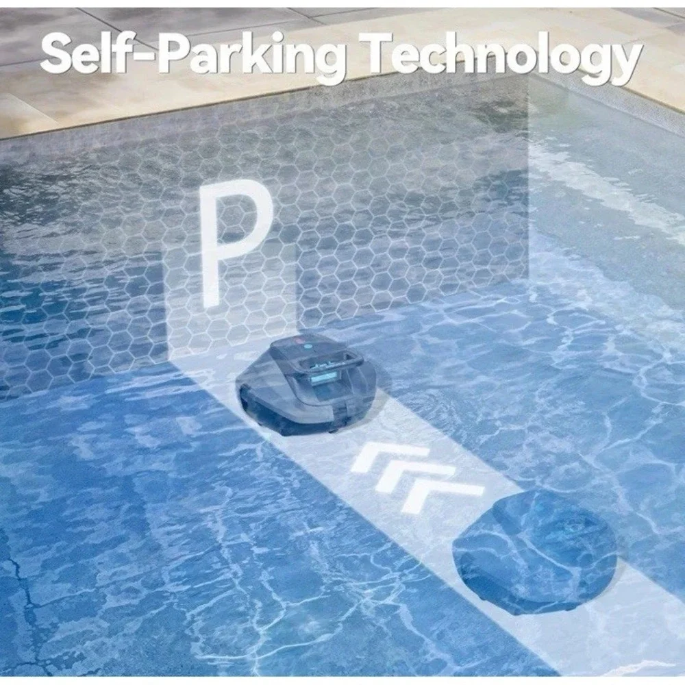 Poundee X1 Robotic‎ Pool Vacuum Cordless Pool Cleaner With 120mins No Charger